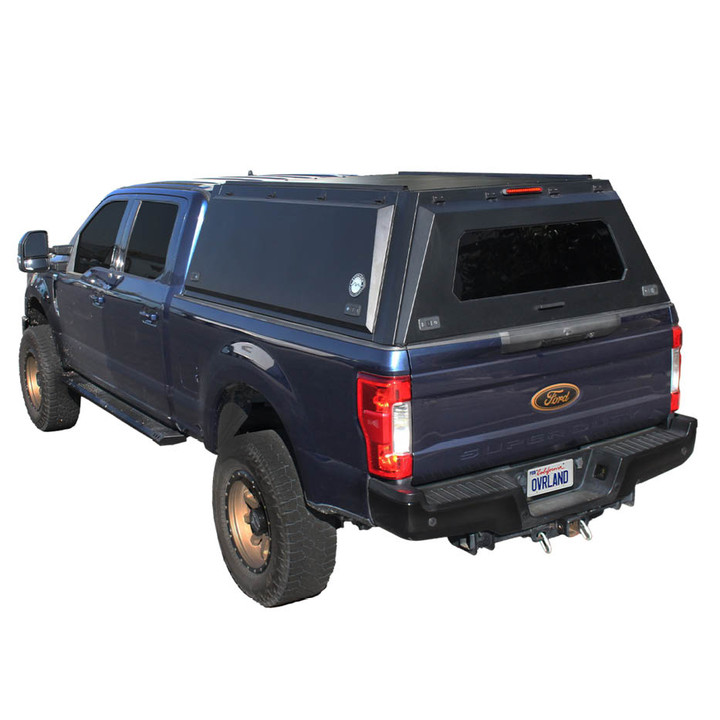 Expedition Truck Cap for 2017-2022 Ford F-250 / F-350 6.8 ft Bed - Full Wing Doors 3 Quarter