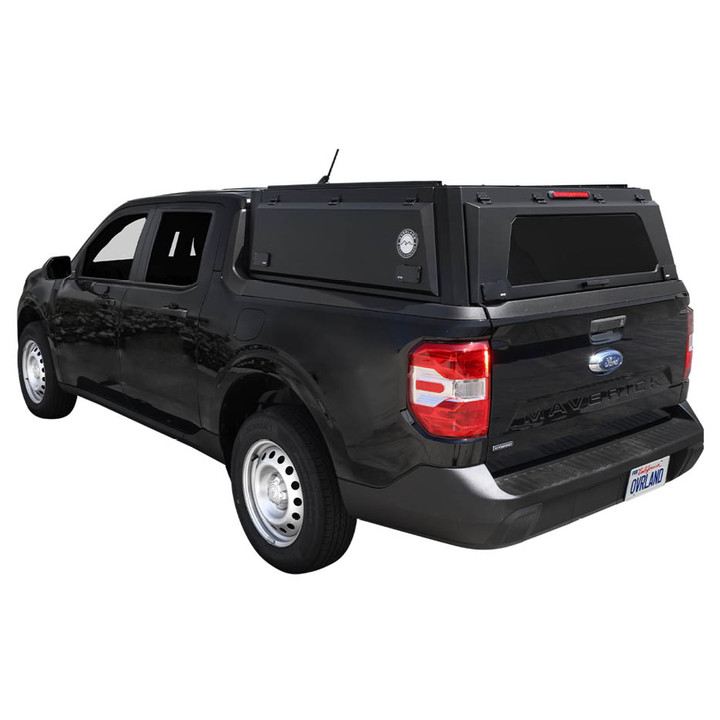 Expedition Truck Cap for 2022-2027 Ford Maverick 4.5 ft Bed - Full Wing Doors 3 Quarter