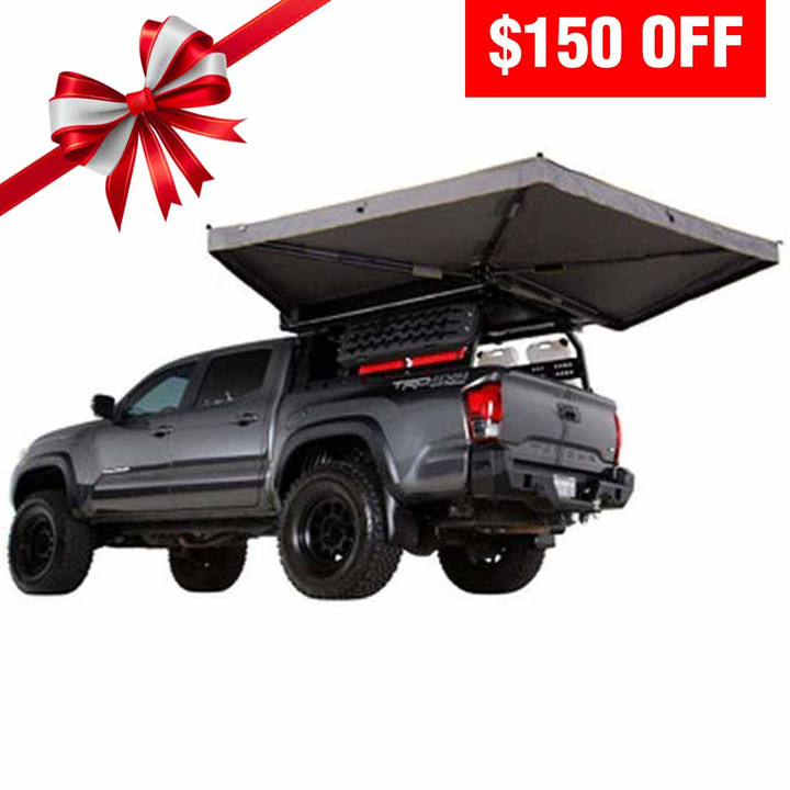 HD Nomadic 270 LTE Awning - Dark Gray with Black Travel Cover Universal Special