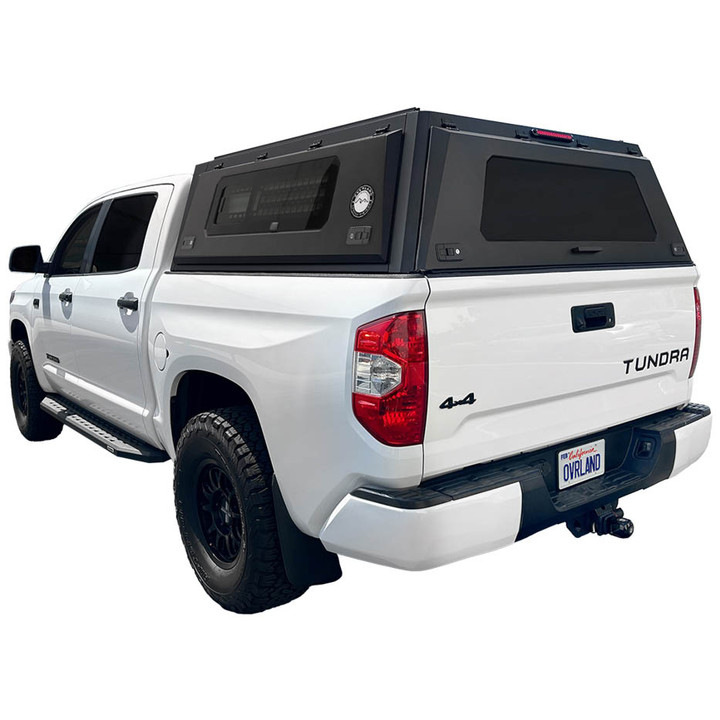 Expedition Pro+ Truck Cap for 2007-2021 Toyota Tundra 5.5 ft Bed - Full Windows 3 Quarter