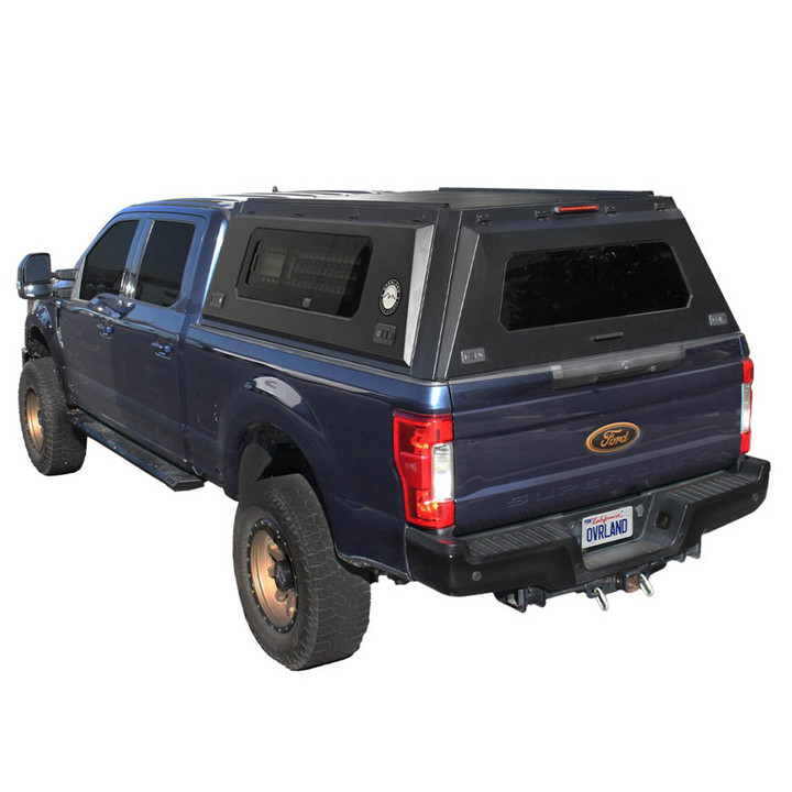 Expedition Pro+ Truck Cap for 2017-2022 Ford F-250 / F-350 6.8 ft Bed - Full Window Doors 3 Quarter
