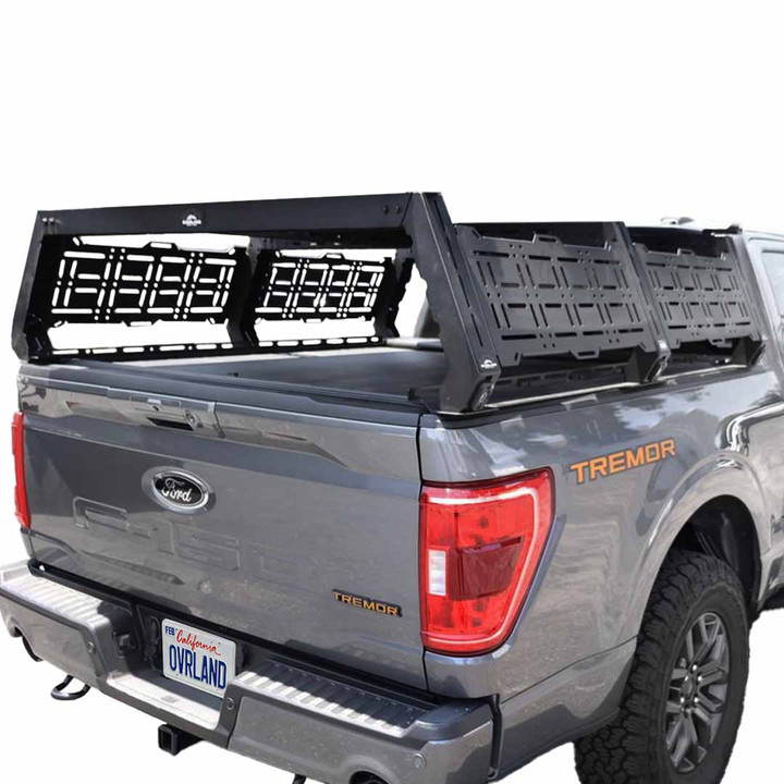 Ruff Rax 2021-2027 Ford F-150 5.5 ft Modular Bed Rack 3 Quarter