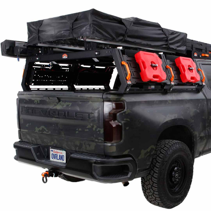 Ruff Rax 2020-2026 Chevy Silverado / GMC Sierra 2500 / 3500 6.8 ft Bed Rack 3 Quarter