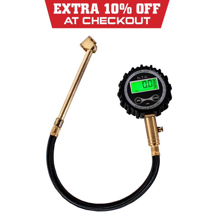 Digital Tire Gauge with Valve Kit & Storage Bag
