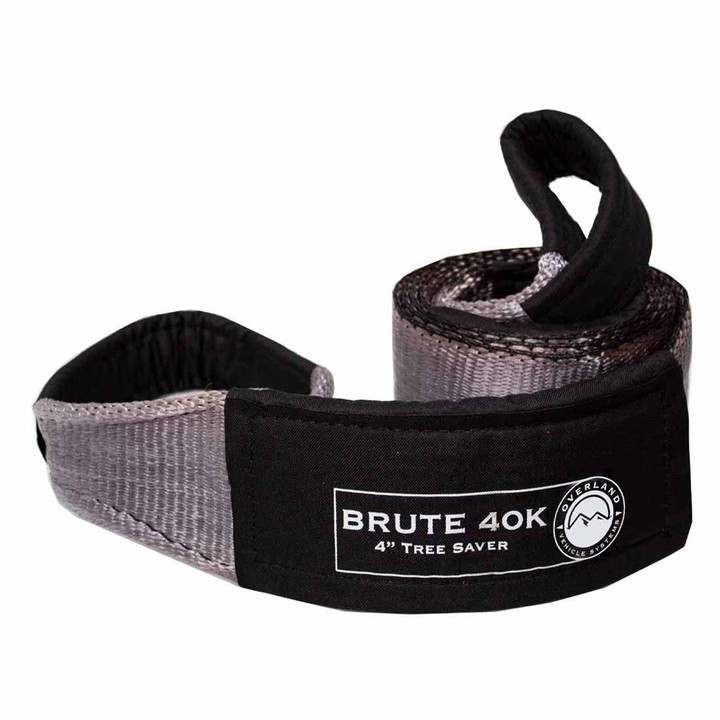 Tree Saver Tow Strap 40,000 lb. 4" x 8' Gray With Black Ends & Storage Bag