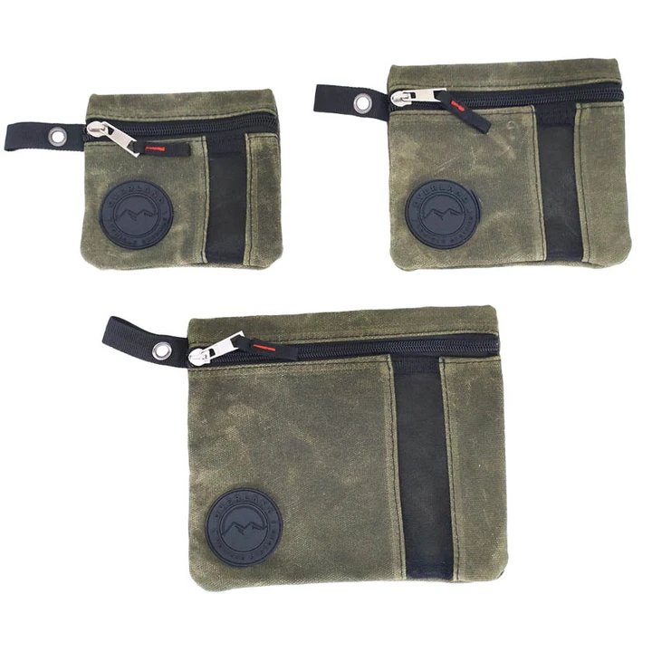 Waxed Canvas Small Size 3-Bag Set of Storage Bags - #12 Waxed Canvas 3 Bags