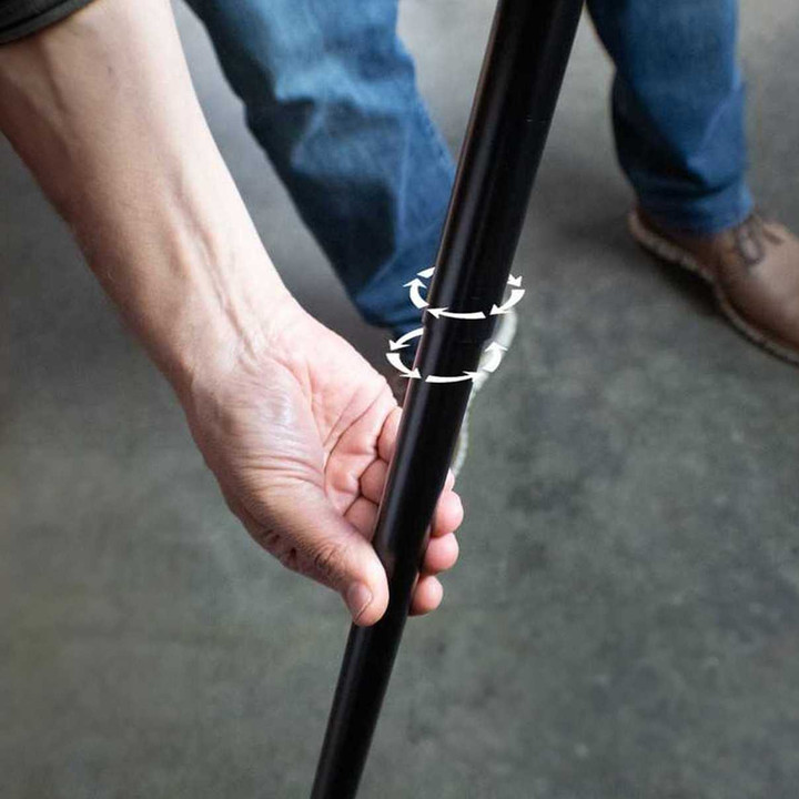 270, 180, 270LT Awning Pole: Rubber Feet & Knuckle Mount