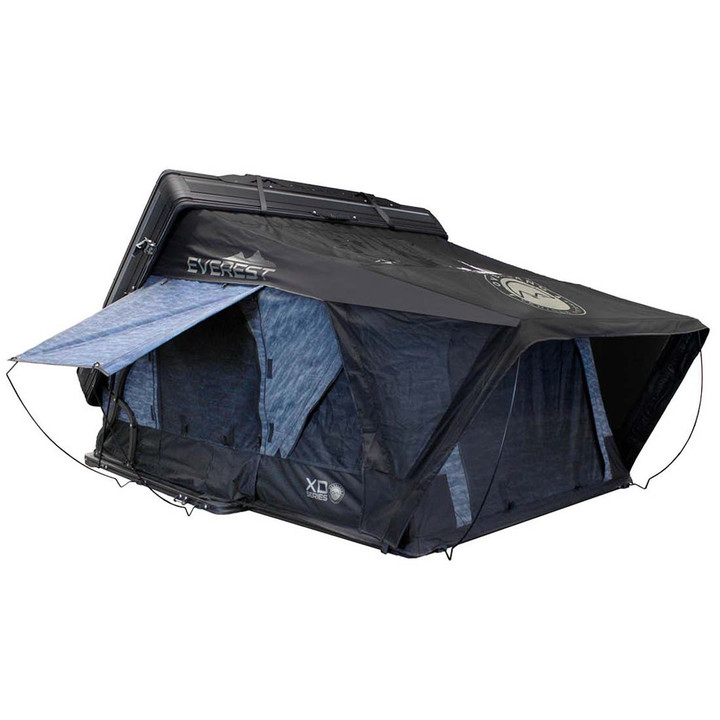XD Everest Cantilever Aluminum Roof Top Tent - Grey Body & Black Rainfly