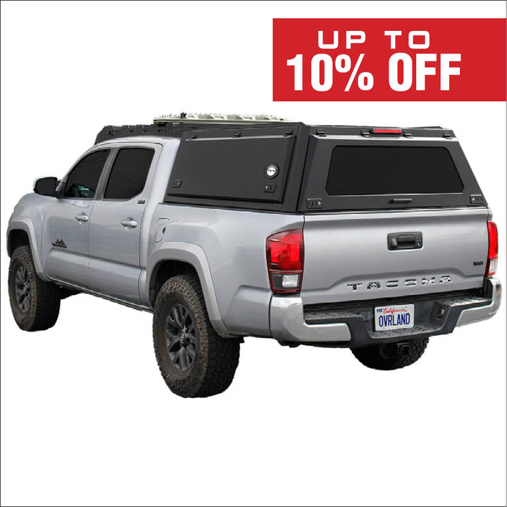 Expedition - Truck Cap W/Full Wing Doors, Front and Rear Windows & 3rd Brake Light 3 Quarter