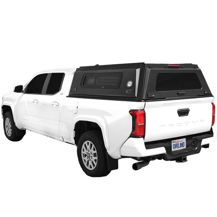 Expedition Pro+ Truck Cap W/ Full Windows, Wing Doors, and 3rd Brake Light 3 Quarter