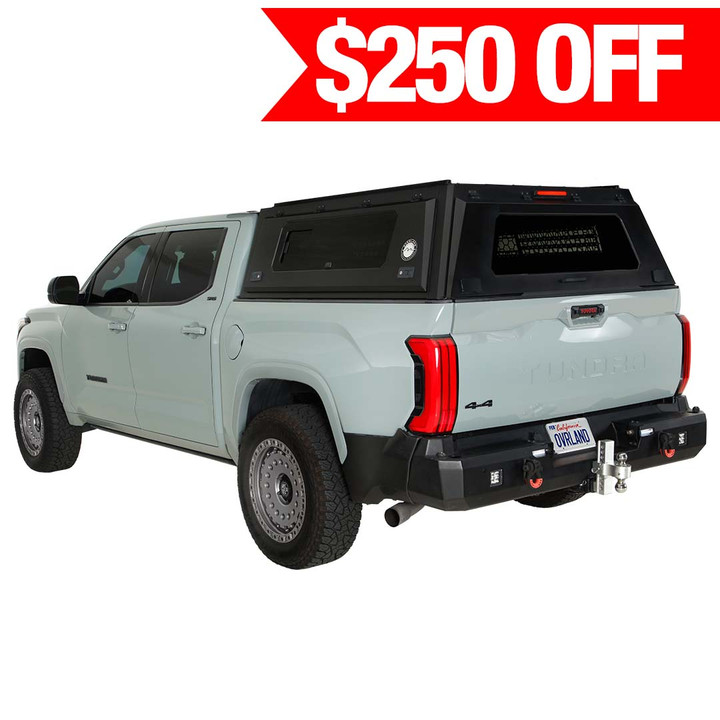 Expedition - Pro+ Truck Cap W/ Full Window Wing Doors, and 3rd Brake Light 3 Quarter