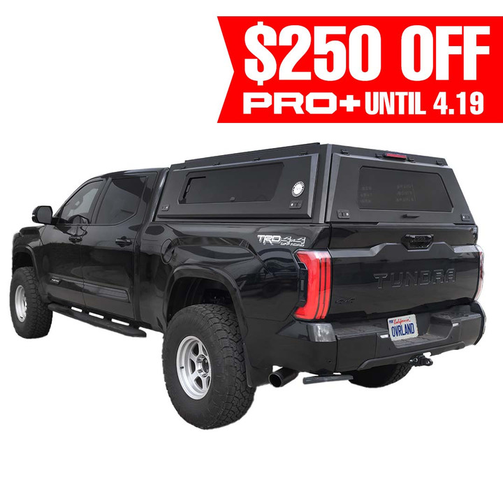Expedition - Pro+ Truck Cap W/ Full Window Wing Doors, and 3rd Brake Light 3 Quarter