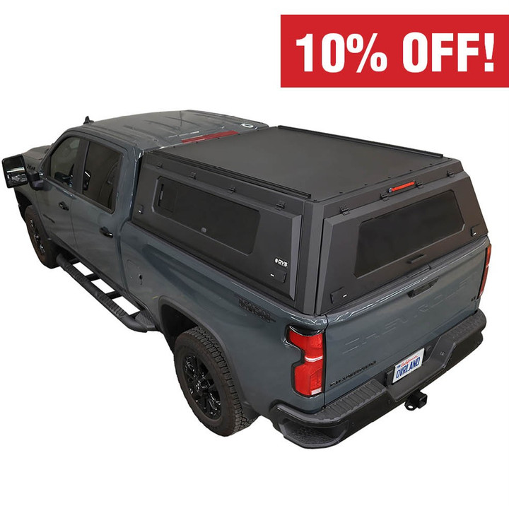 Expedition - Pro+ Truck Cap W/ Full Window Wing Doors, and 3rd Brake Light 3 Quarter