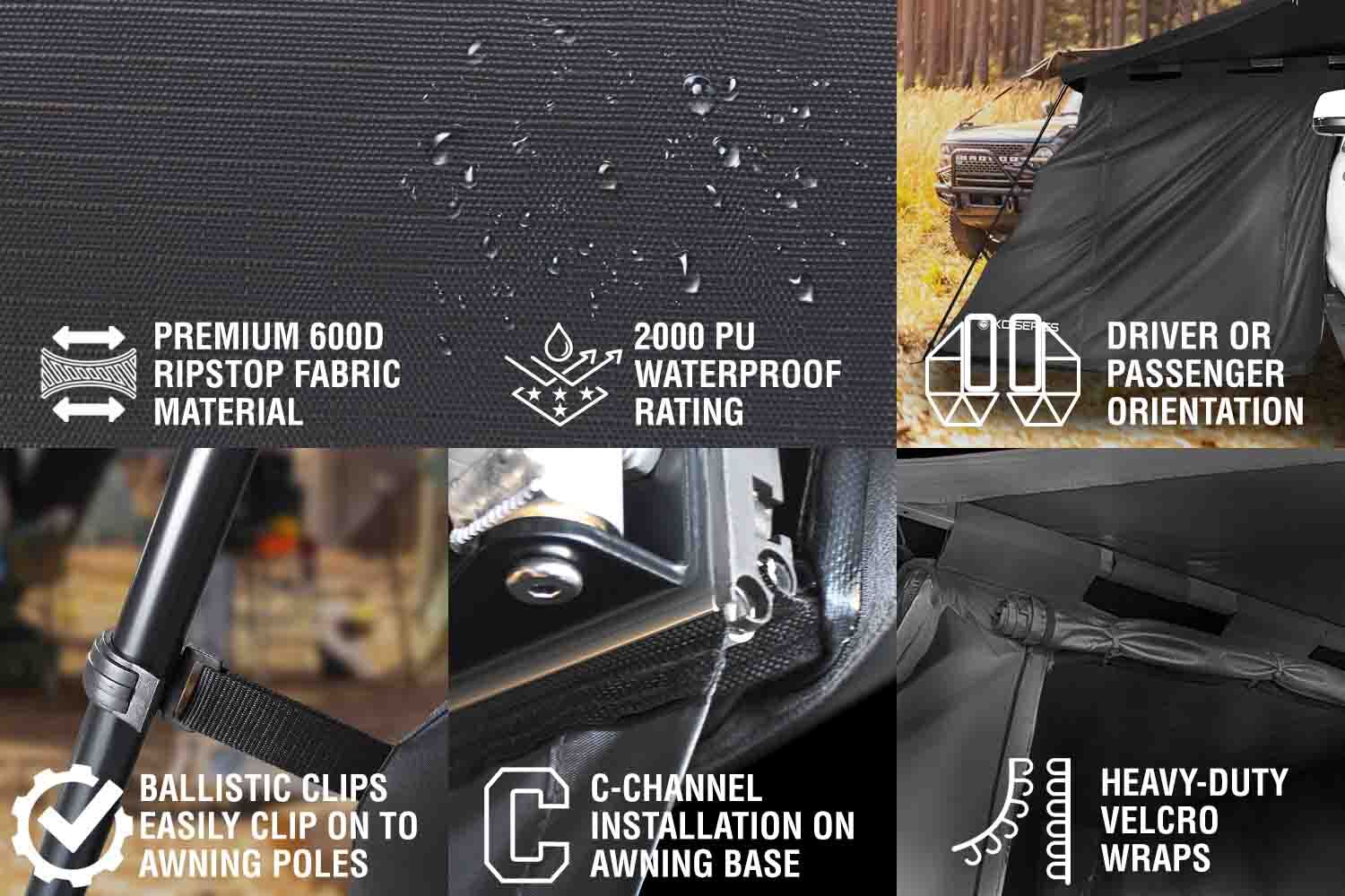 XD Nomadic 270/180 Degree Awning Annex Room Enclosure