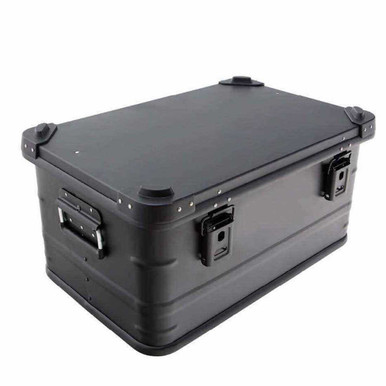 Aluminum Box Storage 53 QT - Stackable Boxes with Latches and Lock Points