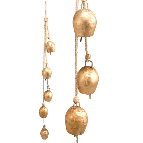 BACKORDER - Rustic Graduated Gola Bells - (27 inch) 5/Rope BACKORDER - Rustic Graduated Gola Bells - (27 inch) 5/Rope