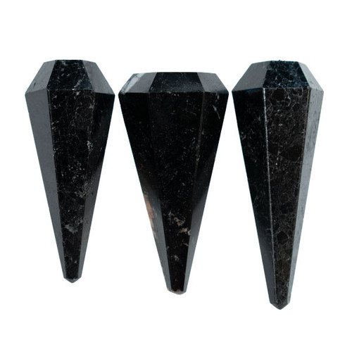 BACKORDER - Faceted Pendulum - Black Tourmaline