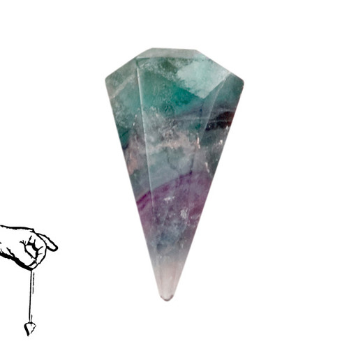 Faceted Pendulum - Fluorite
