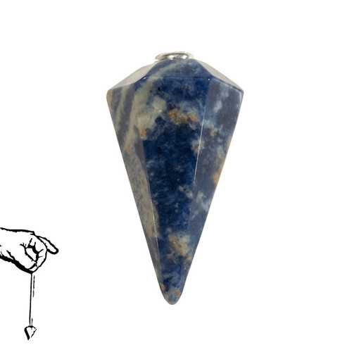 Faceted Pendulum - Sodalite