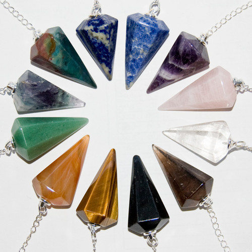 Faceted Pendulums - Assorted (12) Faceted Pendulums - Assorted (12)