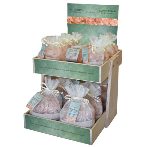 Himalayan Bath Bliss Salt 2 Tier Display (pre-pack)