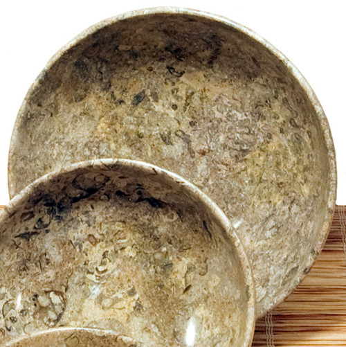 Bowl - Fossil Marble (6 inch) (2)