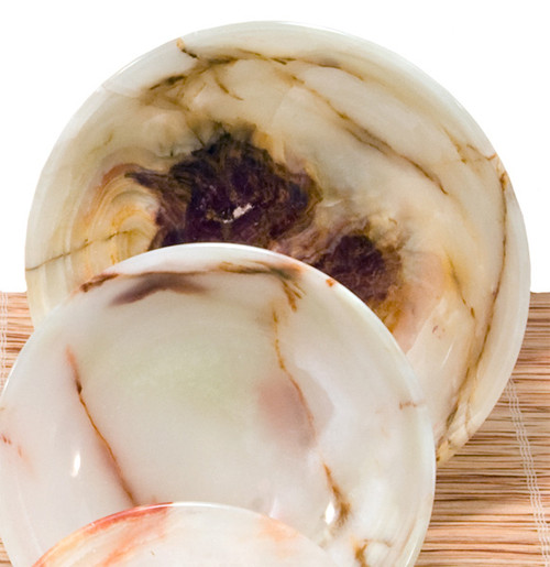 Bowl - White Onyx (6 inch) (2) Bowl - White Onyx (6 inch) (2)