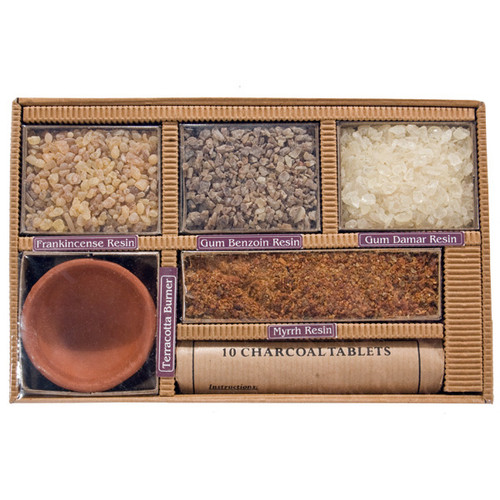 Resin Incense of India - 4 pack Gift Set