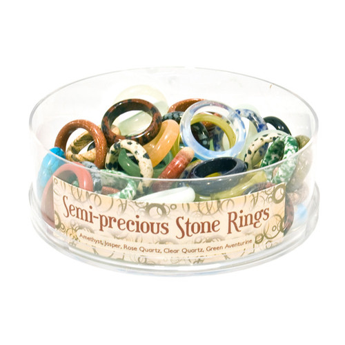 Gemstone Rings - Display Assorted  (48/display)