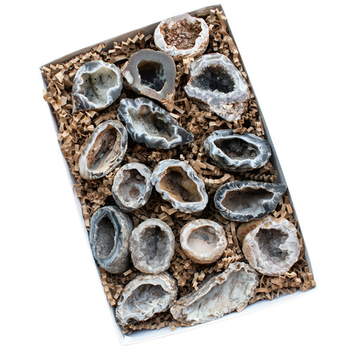 Boxed - Agate Geodes Medium (1.2 kg)