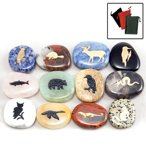 Totem Birth Stones w/ Gembags - Assorted (72) Totem Birth Stones w/ Gembags - Assorted (72)