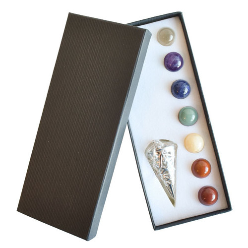 Filigree Cage Cone Pendulum - Chakra (Box Set)