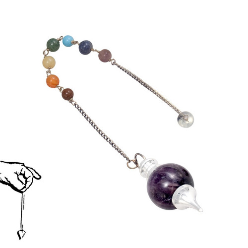 Chakra Teardrop Pendulum - Amethyst Chakra Teardrop Pendulum - Amethyst