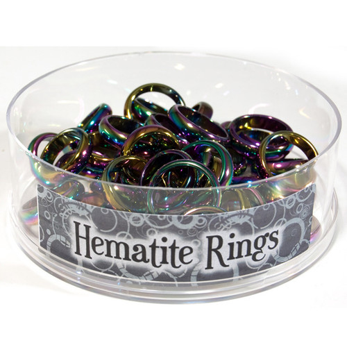 Hematite Rings Rainbow - Display (48/display)