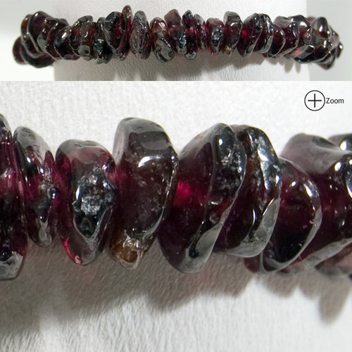 Gemstone Chip Bracelet - Garnet (3)