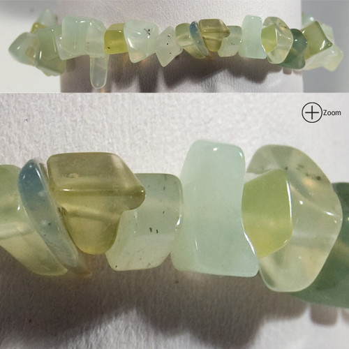 Gemstone Chip Bracelet - New Jade (Serpentine) (3)