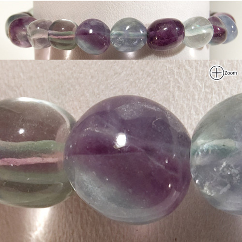 BACKORDER - Gemstone Nugget Bracelets - Fluorite (3)