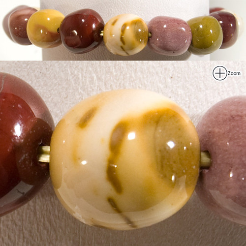 Gemstone Nugget Bracelets - Mookaite (3)
