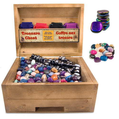 Treasure Chest Display - Rainbow Hematite / Stone (33 lbs)