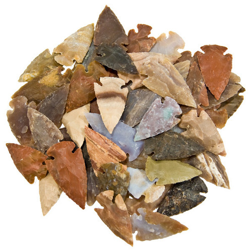 Bin Sized - Jasper Arrowheads (Size 1) (50 pcs)