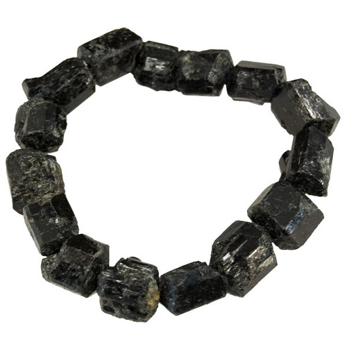 Black Tourmaline Bracelet -  Rough / Natural