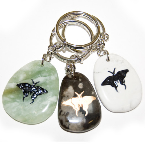 Totem Stone Keychain - Butterfly (6) Totem Stone Keychain - Butterfly (6)