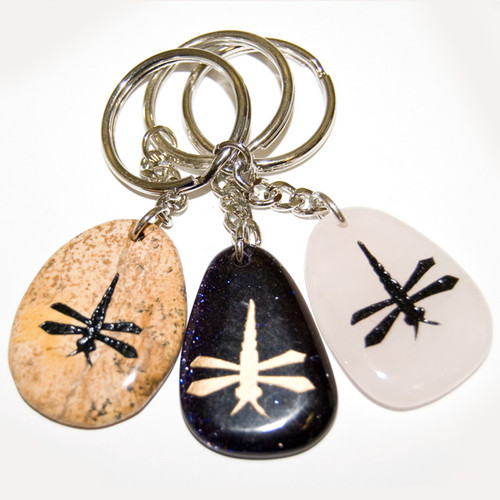 Totem Stone Keychain - Dragonfly (6)
