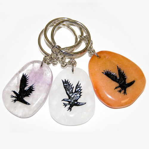 Totem Stone Keychain - Eagle (6) Totem Stone Keychain - Eagle (6)
