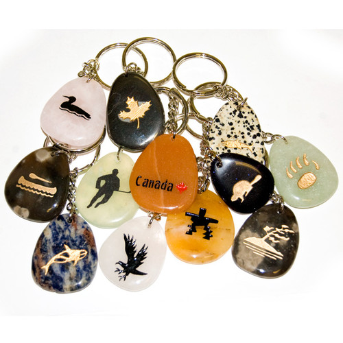 Canadiana Keychains - Assorted (12) Canadiana Keychains - Assorted (12)
