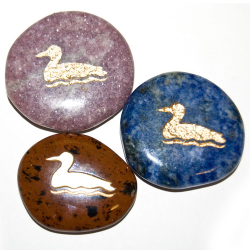 Canadiana Stones - Loon (12)