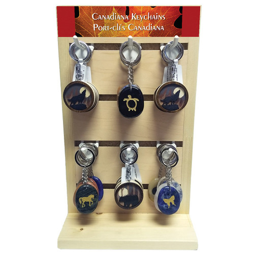 Canadiana Keychain Display - Assorted (48/display)