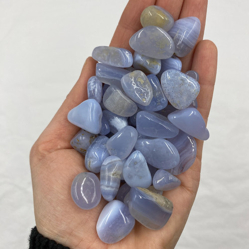 Tumbled Stone - Blue Lace Agate (1 lb)