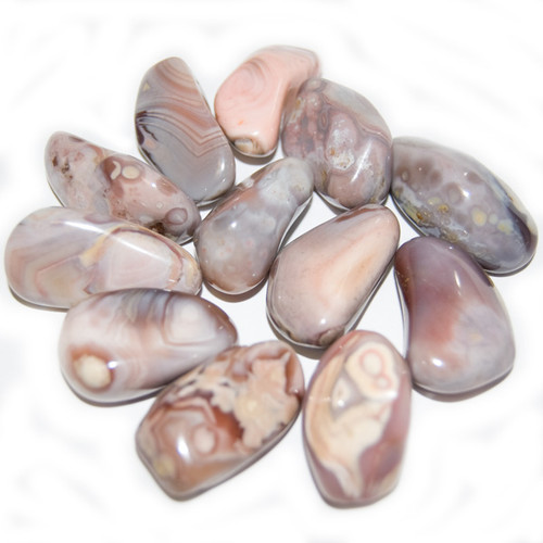 Tumbled Stone - Botswana Pink Agate (1 lb)