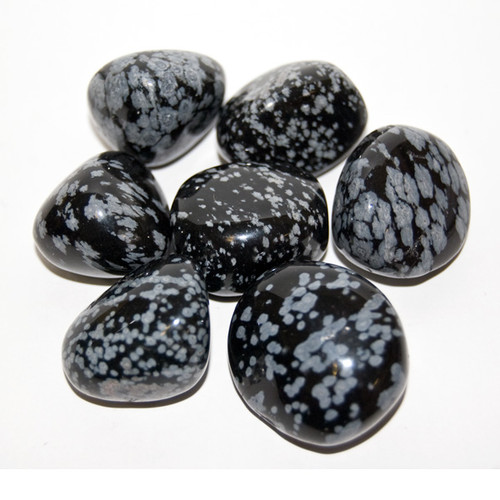 Tumbled Stone - Snowflake Obsidian (1 lb)